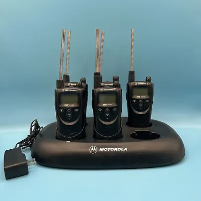 5 Tested Motorola XV2100 VHF 2-Way Radio Walkie Talkie W/ 6 Port Charging Dock • $99.99