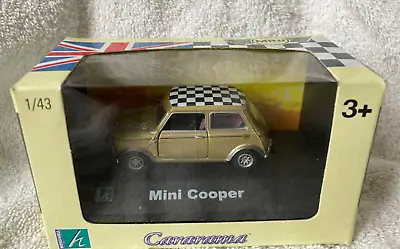 Cararama 1/43 Mini Cooper Model Boxed Gold Mini • £6.50