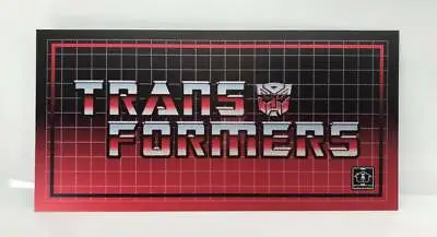 £15 • Buy Transformers Autobots Decepticons Hasbro Sign Vintage Display Plaque Aluminium