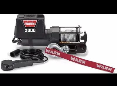 Warn 92000 2000LB Electric Utility Winch 12V DC With Steel Cable - New • $114