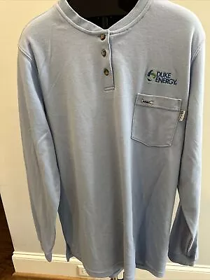 Tyndale Light Blue Long Sleeve   Duke Energy  FRMC Sweater Cat2 Mens Size XL NEW • $52