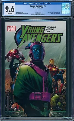 Young Avengers #4 CGC 9.6 Early Kate Bishop & Hulkling Marvel 2005 Kang Cover • £40.54