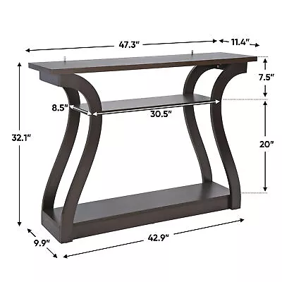 Hallway Console Table Entry Entryway Side Sofa Accent Table Drawer Wood Hot 47  • $70.58