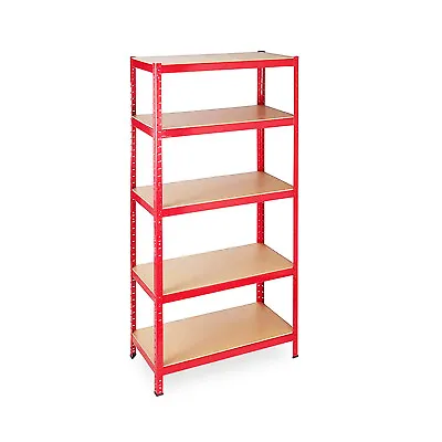 Heavy Duty Shelving 5 Tier Metal Racking Storage Shelves Adjustable Garage Shelf • £22.39