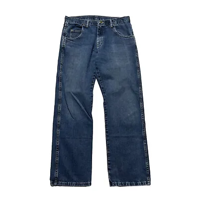 Wrangler Rugged Wear Jeans Mens 32 X 32 Relaxed Fit Medium Wash Blue Denim • $22.49