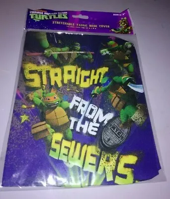 Teenage Mutant Ninja Turtles Stretchable Fabric BOOK COVER Fits Books 8 X 10  • $9