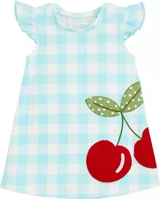 Mud Pie E4 Girl Cherry Tshirt Dress 15000233 - Choose Size • $33.99