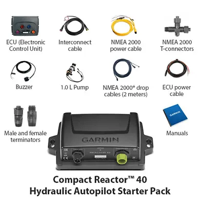 $1149.99 • Buy Garmin Compact Reactor 40 Hydraulic Autopilot Starter Pack 010-00705-06