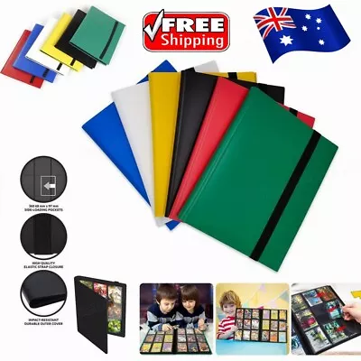 360 Cards Pocket Trading Card Binder 9 Pocket Trading Card Album Folder Case HOT • $13.66