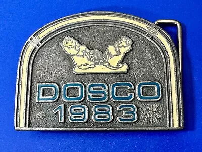 Dosco Company Logo Vintage 1983 Belt Buckle By Fox Advertising Specialty Co. • $13.50