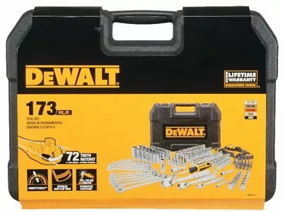 DEWALT 173 Piece Chrome Polish Mechanics Socket Tool Set DWMT41019 • $247.50