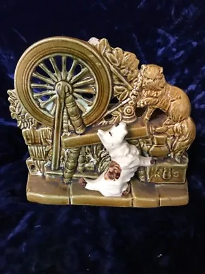 Vintage McCoy Planter Spinning Wheel Scotty Dog And Cat • $9.99