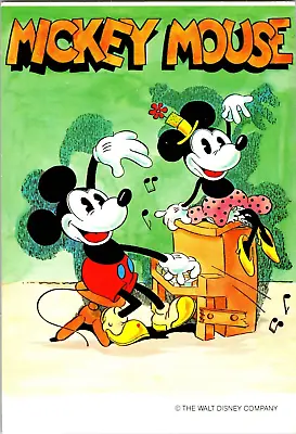 Vtg Postcard Mickey Mouse Pianist Mickey The Walt Disney Company • $6.65