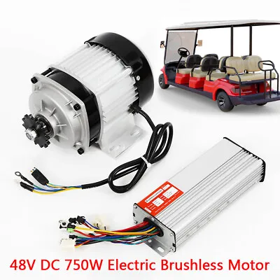 Electric Brushless Scooter Motor Kit Gear Reduction ATV Go Kart W/Controller 48V • $110