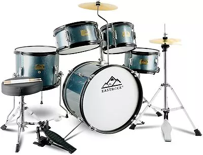 Kids Drum Set 5 Piece 16  Junior Drum Sets Younth Drummer Beginner Drum Set • $218.49
