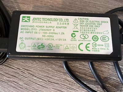 Jentec JTA0202Y 4 Pin AC Adapter Power Supply 5V 2A +12V 2A Mini 4 Pins • $9.99