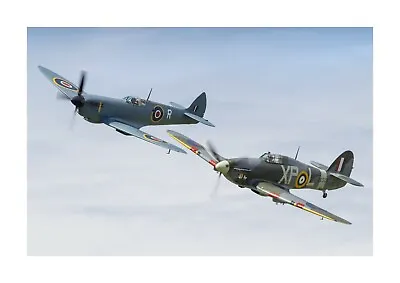£23.61 • Buy Spitfire & Hurricane 1 A4 Picture Photograph Poster Choice Of Frame