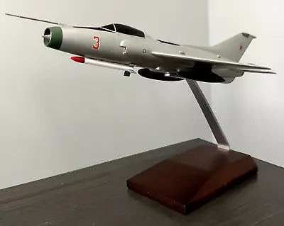 MiG 21 Mikoyan Gurevich RUSSIA Plane Scale Model Desk Aircraft Jet USSR Airplane • $109.99