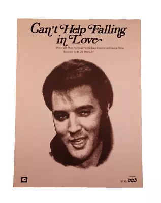 Can't Help Falling In Love (Elvis Presley) Sheet Music - Big3 3231 • $12.99