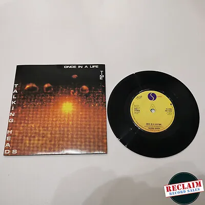 Talking Heads Once In A Lifetime 7  Vinyl Record Very Good + • £9.99