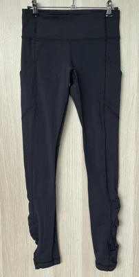 $15 • Buy Lululemon Speed Tight IV Leggings Size US 4 AU 8 Thigh Pocket Ruched Ankle Black