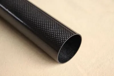 1x 32mm OD X 30mm ID X 1000mm 3k Carbon Fibre Tube Roll-Wrapped (CF32) • £41.75