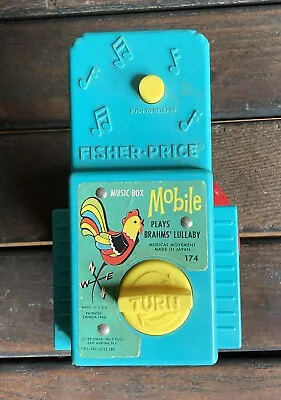 Vintage Fisher Price Mobile Music Box- Brahm’s Lullaby - Music Box & Attachment • $5