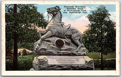 Chickamauga Park Chattanooga Tennessee Wisconsin Monument Postcard • $6.56