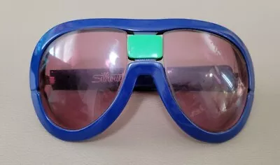 RARE! Vintage 1970s Silhouette Futura 563 Blue Oversized Sunglasses • $1049.99