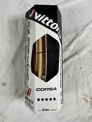 NOS Vittoria Corsa Graphene 2.0 700x23C Road Tire Clincher Foldable • $48