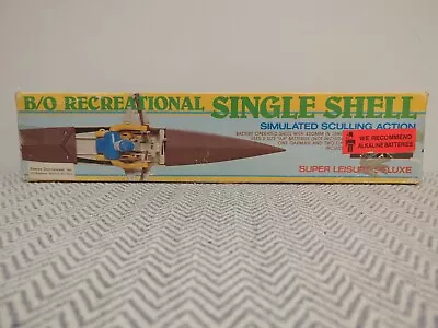 Vintage Battery Operated Recreational Single Shell Sculling Rowing Action Boat • $149.95