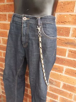 £7.99 • Buy STAINLESS STEEL SPRING WALLET CHAIN * BIKER * GOTH * PUNK * PSYCHOBILLY * New