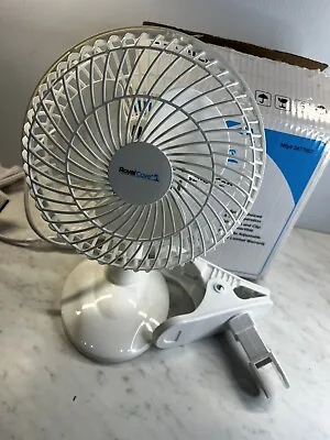 Royal Cove  6-In. 2-in-1 Tabletop And Clip-on Portable Fan FTC6 White • $8.95