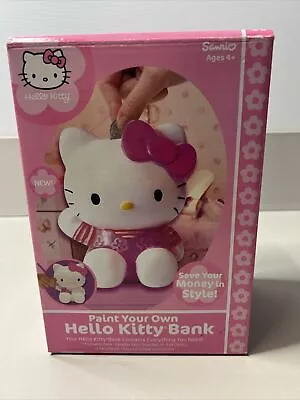 Sanrio Hello Kitty Coin Piggy Bank Paint Your Own *No Paint* Ceramic 5.5   • £24.10