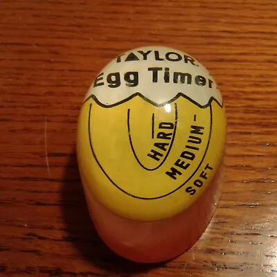 Taylor Egg Timer Hard Medium Soft Clear Plastic Vintage Kitchen Tool • $10