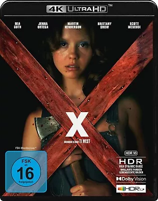 X (2022) - 4K UHD Blu-ray - New & Sealed - Ti West Mia Goth Jenny Ortega • £26.99