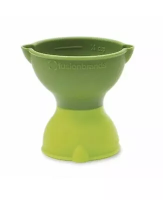 FusionBrands PopMeasure Silicone  Flexible Measuring Cup 2 In 1! “Green” • $4.99