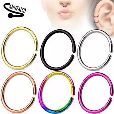 $3.99 • Buy Women Men Body Jewelry Fake Septum Clip On Non Piercing Nose Ring NEW
