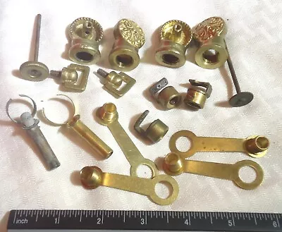 Lot Of Vintage To Antique Brass Lamp Parts Oil Gas Electric P8 • $20