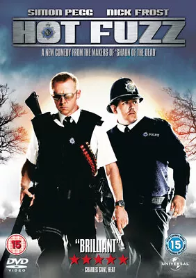 Hot Fuzz DVD (2007) Simon Pegg Wright (DIR) Cert 15 FREE Shipping Save £s • £1.99