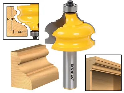 1-1/8  Architectural Molding Router Bit - 1/2  Shank - Yonico 16127 • $23.95