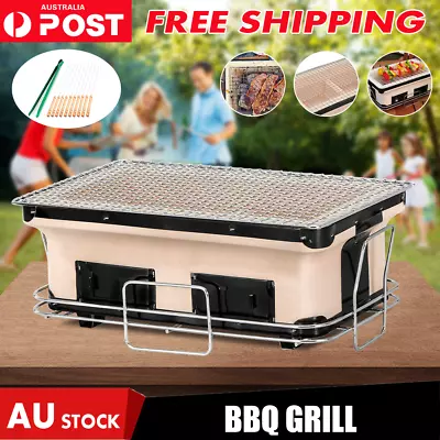 Charcoal BBQ Grill Japanese Korean Ceramic Hibachi BBQ Table Yakitori Barbecue • $59.99