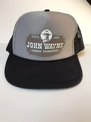 Vtg Rare Truckers Hat John Wayne Cancer Foundation Since 1985 Otto Brand Snap Ba • $17.76