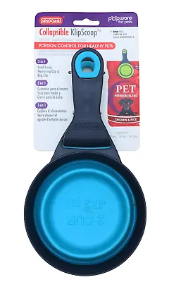 Dexas Doggie 2 Cup Collapsible Klip BPA Free Portion Control Scoop • $11.99