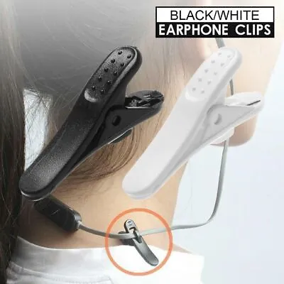 Plastic Nip Clamp Organization Holder Cable Wire Clip Headphone Earphone Clips • £3.48