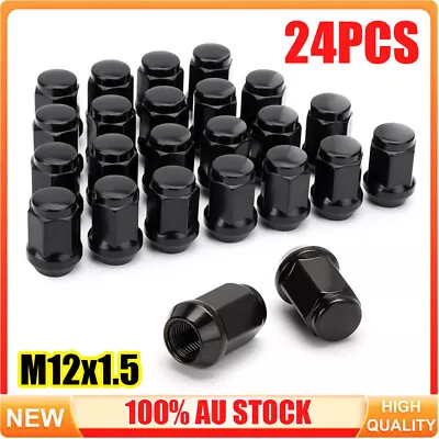 24 X 12x1.5 Black Wheel Nuts For Holden Commodore VL VN VR VS VT VX VY VZ OZ • $29.06