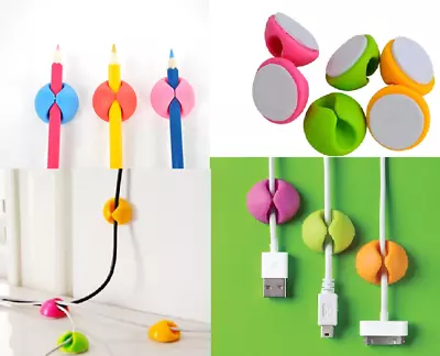 £2.99 • Buy Line Fixer Winder Multipurpose Wire Cord Cable Tidy Holder Drop Clips Coloured