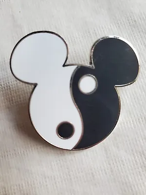 Disney Pin Mickey Mouse Pin Yin Yang Head Ears Icons • $9.95