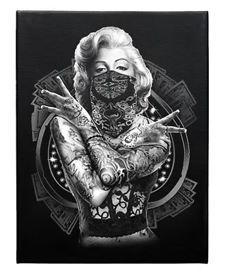 Marilyn Monroe Tattooed Bad Girl Pop Art Canvas Wall Art Décor 12X16 Size • $32.40