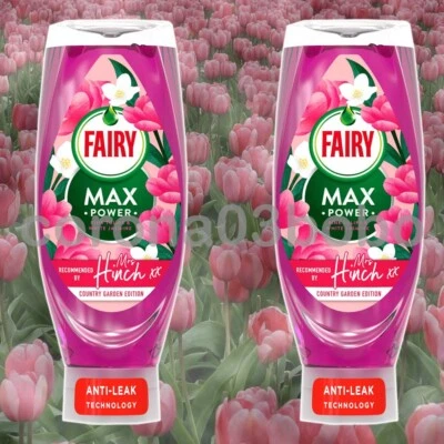 £11.95 • Buy 2 X Fairy Max Power Washing Up Liquid Pink Tulips & White Jasmine Mrs Hinch 